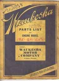 Waukesha 195 Parts Manual