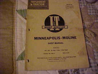 Moline Shop Manual