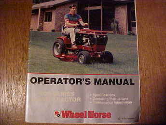 Wheel Horse Operatpr'S Manual