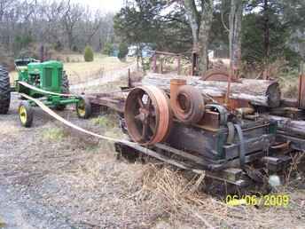 Belt Powered Antique Sawmill