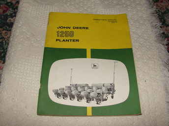 1250 John Deere Planter Manual