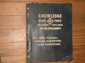 Allis Chalmers Harvester Book