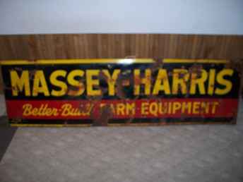 Used Farm Tractors for Sale: Massey Harris Dealer Signsold (2010-01-30 ...