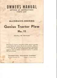 Genius Plow Manual 