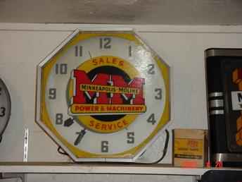 Minneapolis Moline Octagon Clock