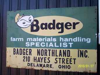 Badger Dealer Sign,Original