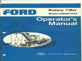 Ford RT5 Rotary Tiller Manual