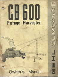 Gehl CB600 Manuals