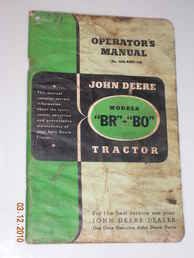 John Deere BR/BO Owners Manual