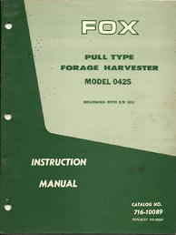 Fox Forage Harvester Manuals 