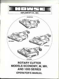 Howse Rotary Cutter Manual