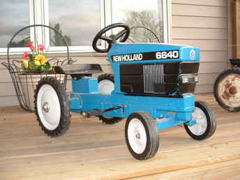 New holland 6640 pedal hot sale tractor