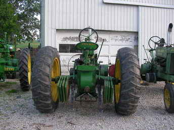 44 JD A Pulling Tractor