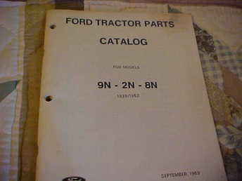 Ford  Parts Cat---9N, 2N,  8N