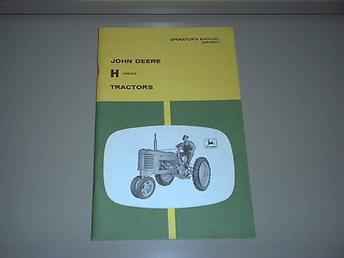 Used Farm Tractors for Sale: John Deere H Operators Manual (2003-07-03