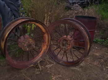 John Deere A Rear Spoke Wheels
