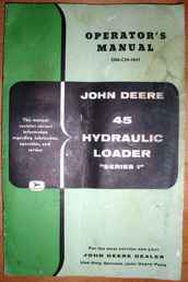 John Deere #45 Hyd Loader Op Manual