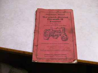 Farmall M Instruction Manual