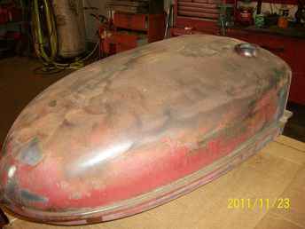 H Farmall Gas Tank Clean