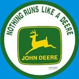 John Deere Runs Like A Deere Tin Sign 