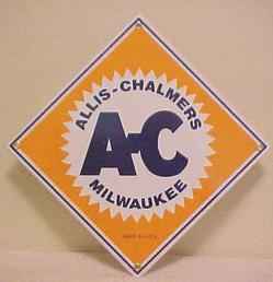 Allis Chalmers Porcelain Sign