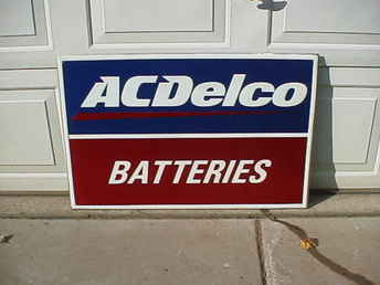 Acdelco Battery Sign