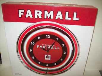 Farmall Neon Clock