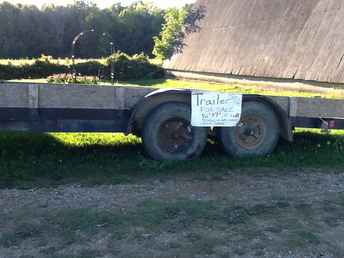 7X16 Flatbed Trailer W/Brakes