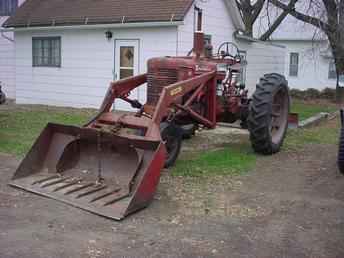 Farmall M W/Loader & Blade