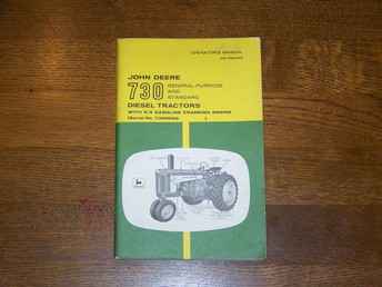 John Deere 730 Operators Manual