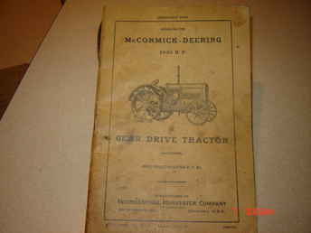 Old Mccormick Deering Manuals