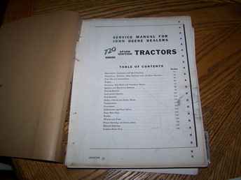 John Deere 720 Gas Parts Catalog