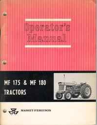 Massey Ferguson MF-175 & 185 Manual