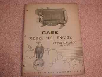 1949 Case Le Engine Parts Cat.