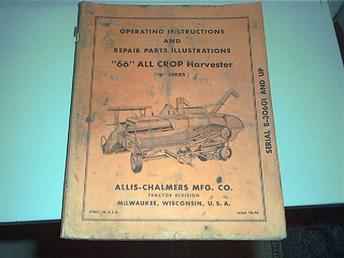 Allis Chalmers All Crop Harvester Manual