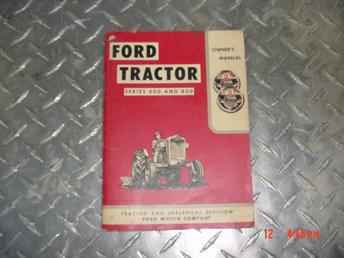 Ford 600-800 Operators Manual