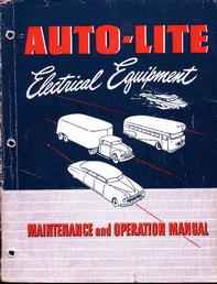 Auto-Lite Electrical 1952 Manu