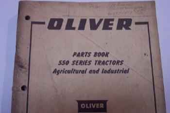 Oliver 550 Parts Book