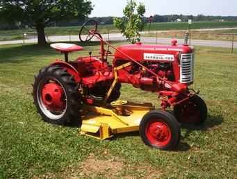 57 Farmall Cub W/Mower  Nice