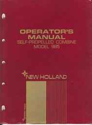 Original New H Combine Manual