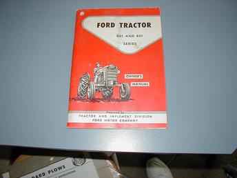 Ford 601 & 801 Owners Manual
