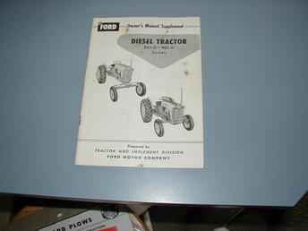 Ford Owners Manual 801D/901D