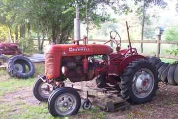 Farmall A With Woods Mower