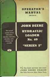 Vintage John Deere 40 Loader Manual