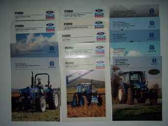 14 Ford Tractor Salesbrochures - 14 FORD / New Holland Tractor Sales Brochures Most are from the 1990's~nl~All are in Very Good Condition~nl~All 14 WITH the Shipping in the US for .00~nl~OR .00 Each Plus Shipping