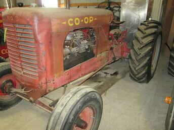 No. 3 Co-Op Tractor - Selling original condition Coop #3 tractor.  Much more rare than the  E3 cockshutt version.  Original Paint.  Like new rear tires.  ~nl~Tractor has been in storage - we are selling to settle estate.  Come ~nl~take a look and make an offer.
