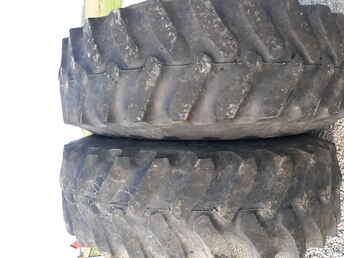 16.9X38 Firestone - Matched Pair All Super Traction, road  worn, Perfect for pullers, has (30) bars, ~nl~with tubes, .