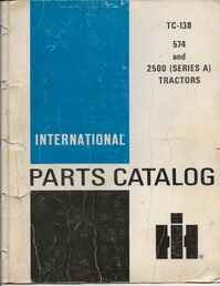 Ih/Farmall Tractorpartsmanuals - IH / Farmall Dealer Tractor Parts Manuals 485~nl~574 / 2500~nl~685~nl~4210, 4230, 4240~nl~.00 Each Plus Shipping