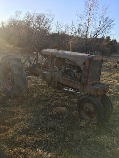 Allis Chalmers WC - Unstyled WC I believe is a 1935.  I have fenders for it and the motor is not stuck.  I have not tried to run it.  The rear tires appear to be rice and cane style.  I have a couple other sets of rear rims available also.  600 obo