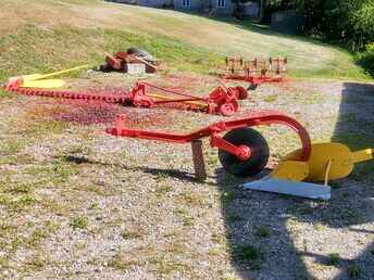 Massey Harris Implements - Read ad; price is not 1234 Will fit Massey Harris Pacer or Pony~nl~6 foot mid-mount sickle bar mower plus extra parts one ~nl~.00~nl~One bottom plow .00~nl~Mounted cultivators/harrows .00~nl~***Will NOT ship***